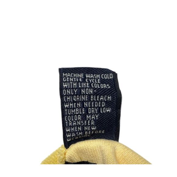 Y2K Aeropostale A87 Yellow Terry Cloth Sleeveless Polo Top Sz S Preppy Sporty - Picture 6 of 6